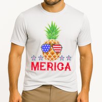 Merica Pineapple Shade Stars And Stripes Funny 4th Of July USA Cooling Performance Crew T-Shirt