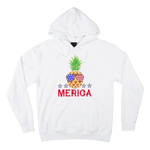 Merica Pineapple Shade Stars And Stripes Funny 4th Of July USA Hoodie