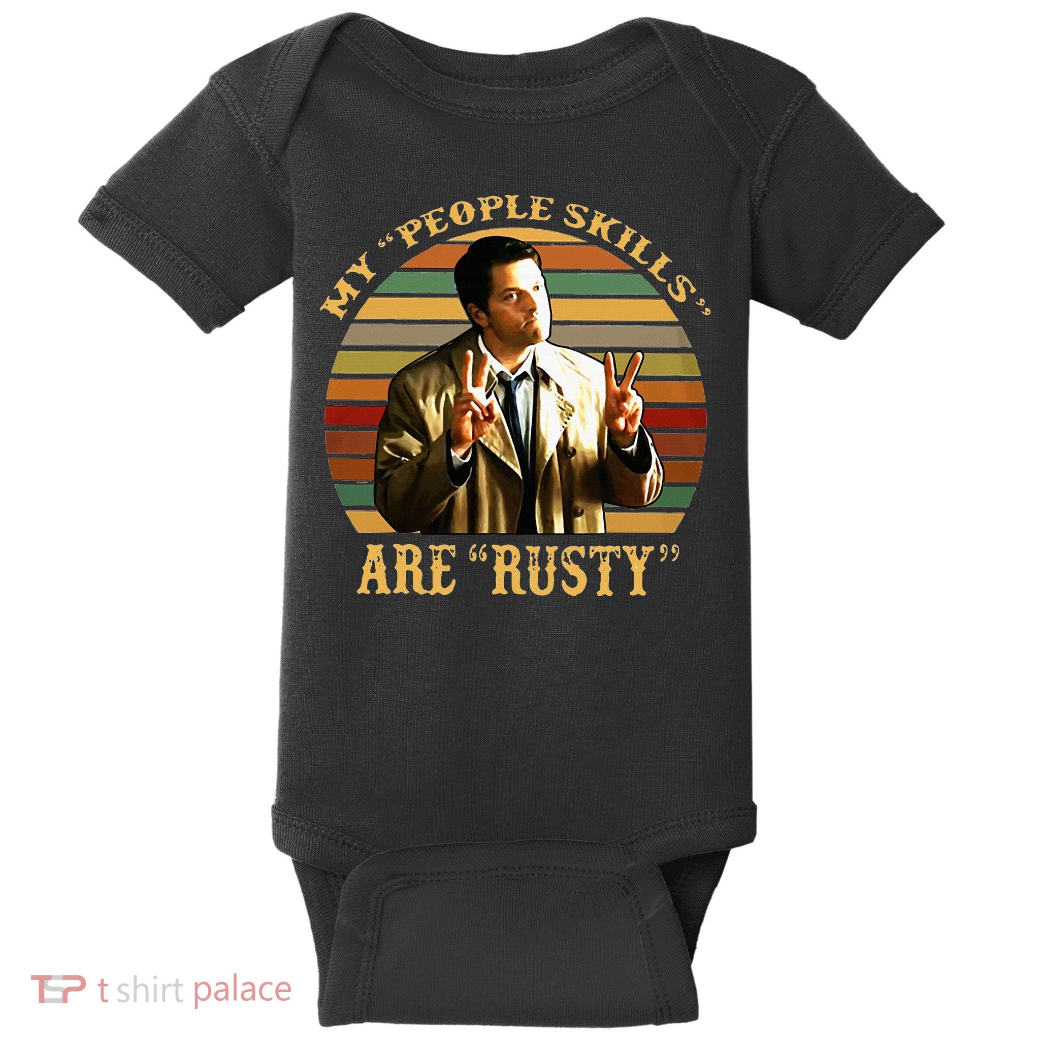 My People Skills Are Rusty Vintage Baby Bodysuit