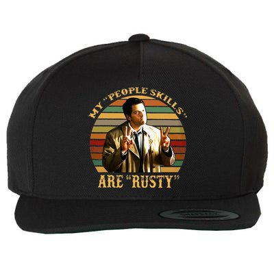 My People Skills Are Rusty Vintage Wool Snapback Cap