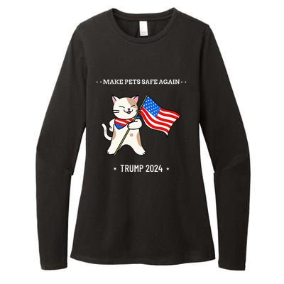 Make Pets Safe Again Patriotic Cat Womens CVC Long Sleeve Shirt