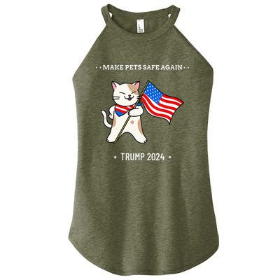 Make Pets Safe Again Patriotic Cat Women’s Perfect Tri Rocker Tank