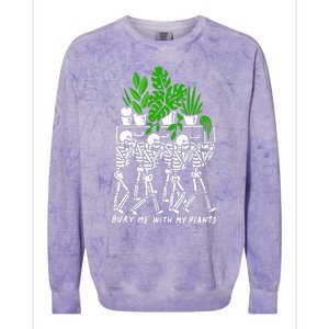 My Plants Skeleton Colorblast Crewneck Sweatshirt