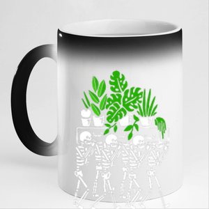 My Plants Skeleton 11oz Black Color Changing Mug