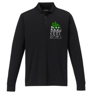 My Plants Skeleton Performance Long Sleeve Polo