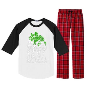 My Plants Skeleton Raglan Sleeve Pajama Set