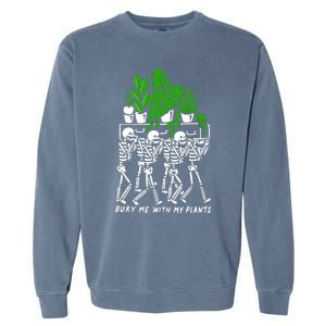 My Plants Skeleton Garment-Dyed Sweatshirt