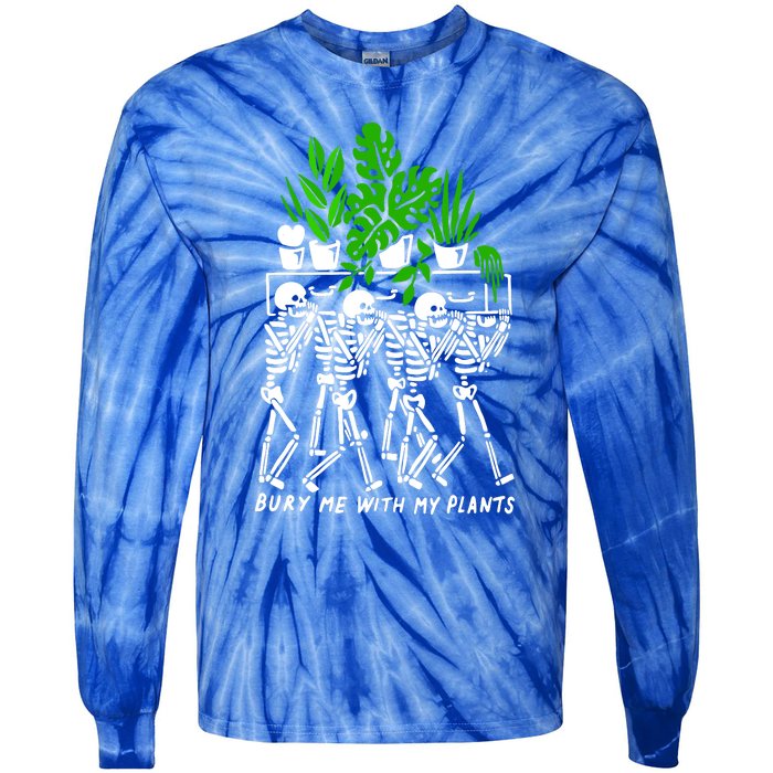 My Plants Skeleton Tie-Dye Long Sleeve Shirt