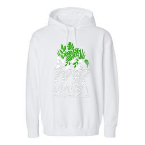 My Plants Skeleton Garment-Dyed Fleece Hoodie