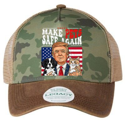 Make Pets Safe Again Trump 2024 Save Our Pets Legacy Tie Dye Trucker Hat