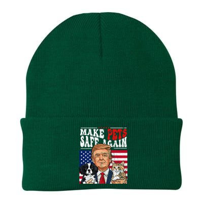 Make Pets Safe Again Trump 2024 Save Our Pets Knit Cap Winter Beanie