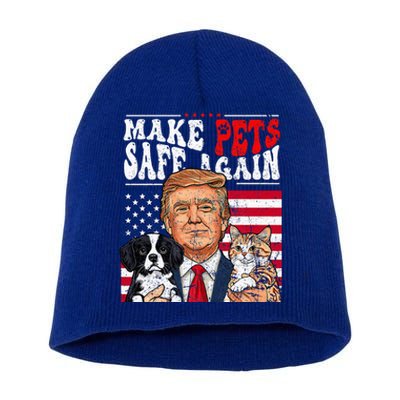 Make Pets Safe Again Trump 2024 Save Our Pets Short Acrylic Beanie