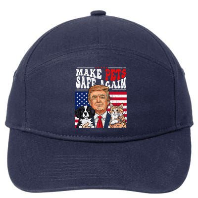 Make Pets Safe Again Trump 2024 Save Our Pets 7-Panel Snapback Hat