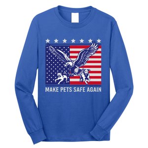 Make Pets Safe Again Trump Harris Debate Eating The Dogs Cat Long Sleeve Shirt