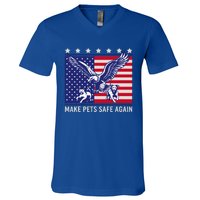 Make Pets Safe Again Trump Harris Debate Eating The Dogs Cat V-Neck T-Shirt