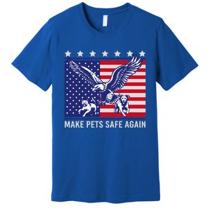 Make Pets Safe Again Trump Harris Debate Eating The Dogs Cat Premium T-Shirt