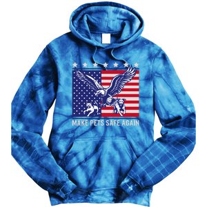 Make Pets Safe Again Trump Harris Debate Eating The Dogs Cat Tie Dye Hoodie