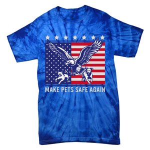 Make Pets Safe Again Trump Harris Debate Eating The Dogs Cat Tie-Dye T-Shirt