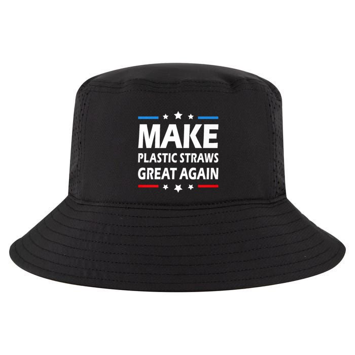 Make Plastic Straws Great Again Trump End Of Paper Straws Cool Comfort Performance Bucket Hat