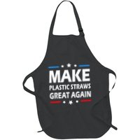 Make Plastic Straws Great Again Trump End Of Paper Straws Apron