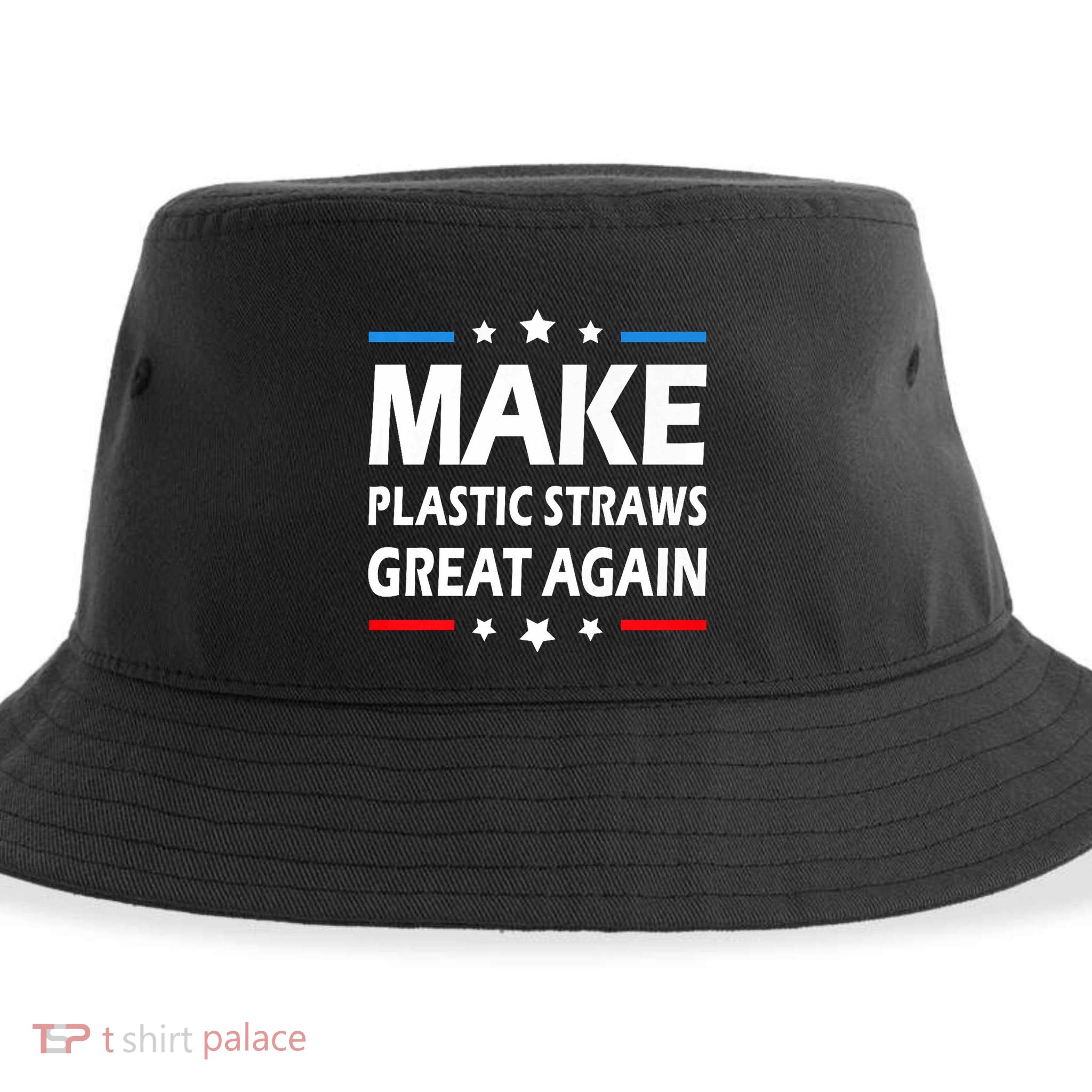 Make Plastic Straws Great Again Trump End Of Paper Straws Sustainable Bucket Hat