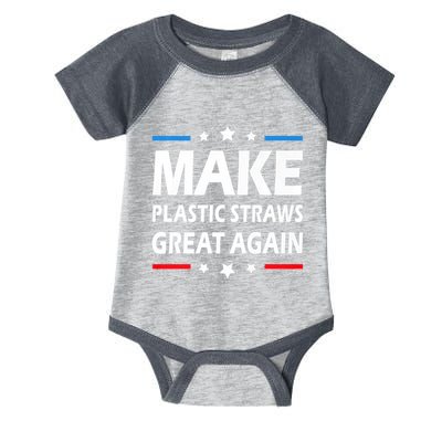 Make Plastic Straws Great Again Trump End Of Paper Straws Infant Baby Jersey Bodysuit