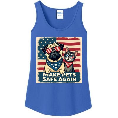 Make Pets Safe Again Democratic Republican Funny Gift Ladies Essential Tank