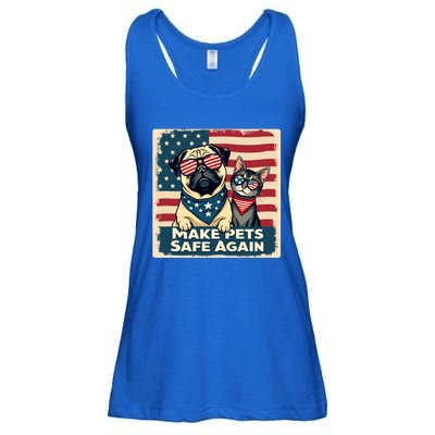 Make Pets Safe Again Democratic Republican Funny Gift Ladies Essential Flowy Tank