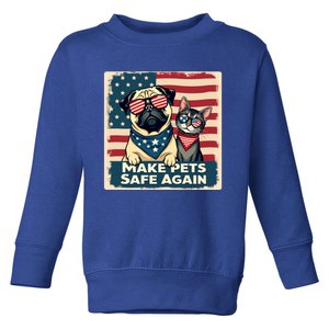 Make Pets Safe Again Democratic Republican Funny Gift Toddler Sweatshirt