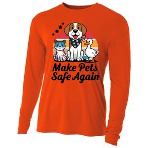 Make Pets Safe Again Trump Vance 2024 Cool Gift Cooling Performance Long Sleeve Crew