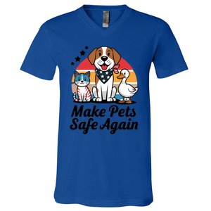 Make Pets Safe Again Trump Vance 2024 Cool Gift V-Neck T-Shirt