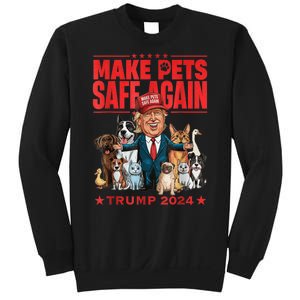 Make Pets Safe Again Trump 2024 Save Our Pets America Back Sweatshirt