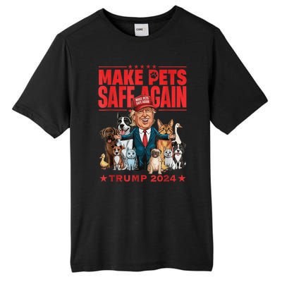 Make Pets Safe Again Trump 2024 Save Our Pets America Back Tall Fusion ChromaSoft Performance T-Shirt