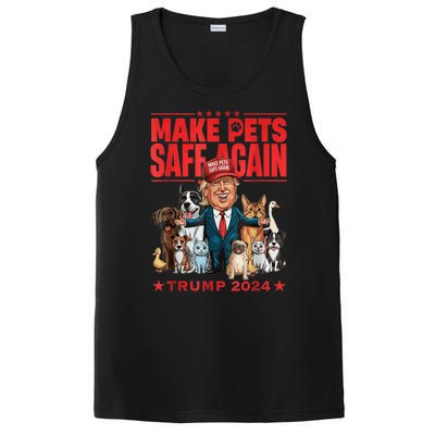 Make Pets Safe Again Trump 2024 Save Our Pets America Back PosiCharge Competitor Tank