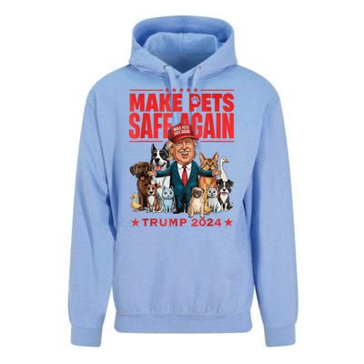 Make Pets Safe Again Trump 2024 Save Our Pets America Back Unisex Surf Hoodie