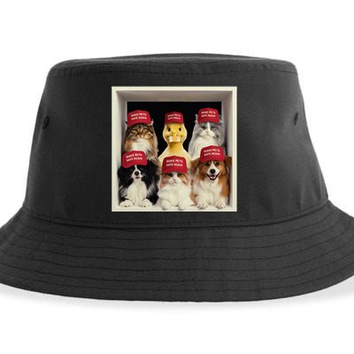 Make Pets Safe Again Democratic Republican Sustainable Bucket Hat