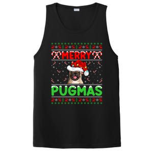 Merry Pugmas Santa Pug Dog Xmas Lighting Ugly Pug Christmas Meaningful Gift PosiCharge Competitor Tank