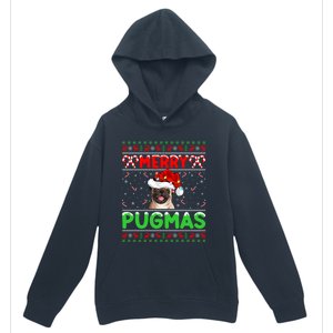 Merry Pugmas Santa Pug Dog Xmas Lighting Ugly Pug Christmas Meaningful Gift Urban Pullover Hoodie