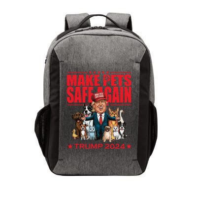 Make Pets Safe Again Trump 2024 Funny Cartoon Vector Backpack