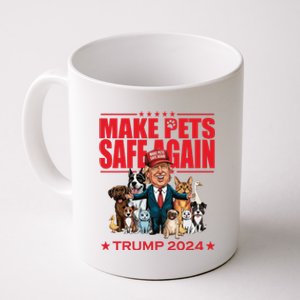 Make Pets Safe Again Trump 2024 Funny Cartoon Coffee Mug