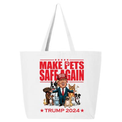 Make Pets Safe Again Trump 2024 Funny Cartoon 25L Jumbo Tote