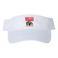 Make Pets Safe Again Trump 2024 Funny Cartoon Valucap Bio-Washed Visor