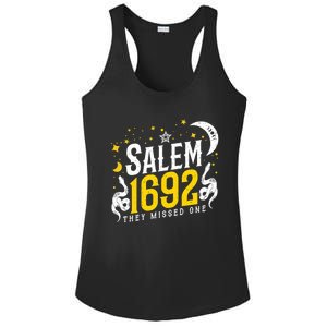 Moon Phases Salem 1692 They Missed One For Witch Halloween Gift Ladies PosiCharge Competitor Racerback Tank