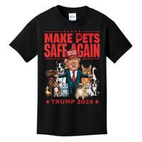 Make Pets Safe Again Trump 2024 Save Our Pets Kids T-Shirt