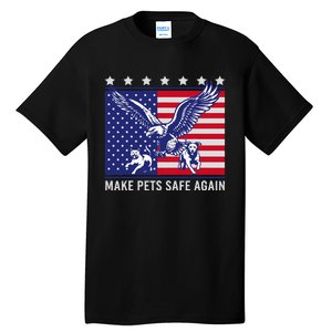 Make Pets Safe Again Trump Harris Debate Eating The Dogs Cat Tall T-Shirt