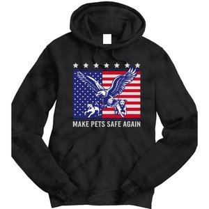 Make Pets Safe Again Trump Harris Debate Eating The Dogs Cat Tie Dye Hoodie