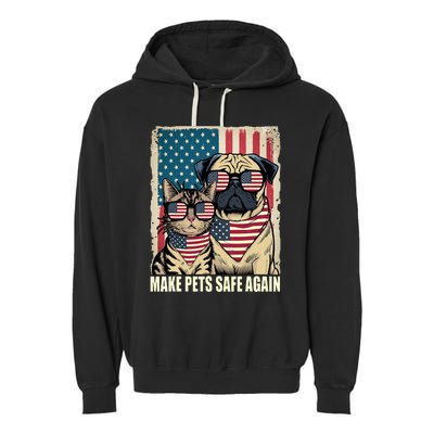 Make Pets Safe Again Eating The Dogs Cats Election Garment-Dyed Fleece Hoodie