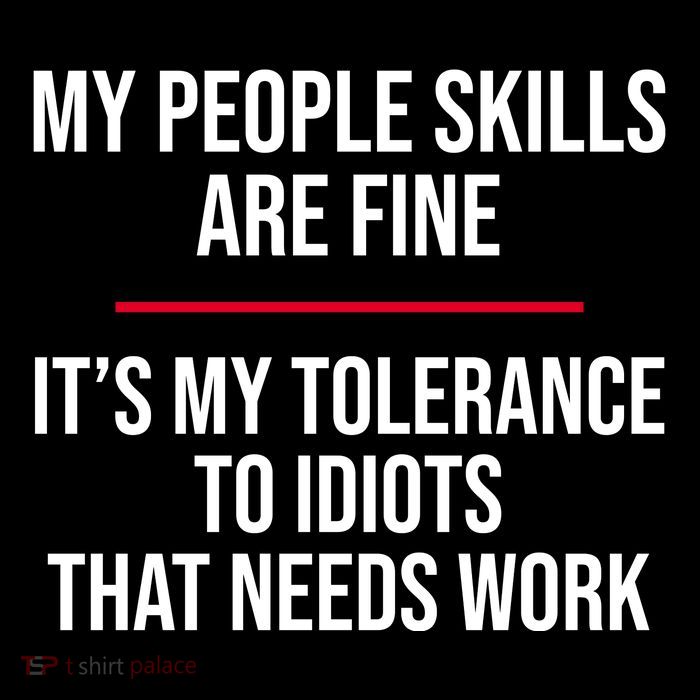 My People Skills Are Just Fine It's My Tolerance To Idiots That Needs Work Stripe Pom Pom Beanie