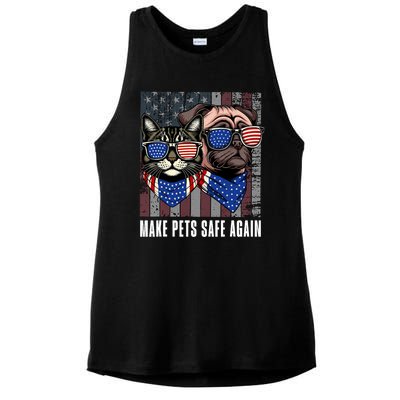 Make Pets Safe Again Trump Harris Debate Eating The Dogs Cat Ladies PosiCharge Tri-Blend Wicking Tank