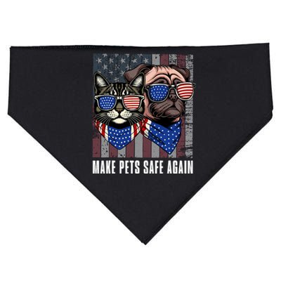 Make Pets Safe Again Trump Harris Debate Eating The Dogs Cat USA-Made Doggie Bandana